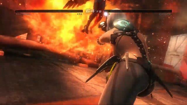 Dead or Alive 5 Last round Nyotengu vs Christie (exploding clothes) смотреть онлайн