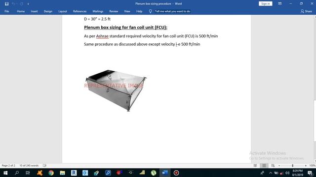 hvac plenum box design sizing calculation, air distribution plenum box sizing of FCU and AHU) смотреть онлайн