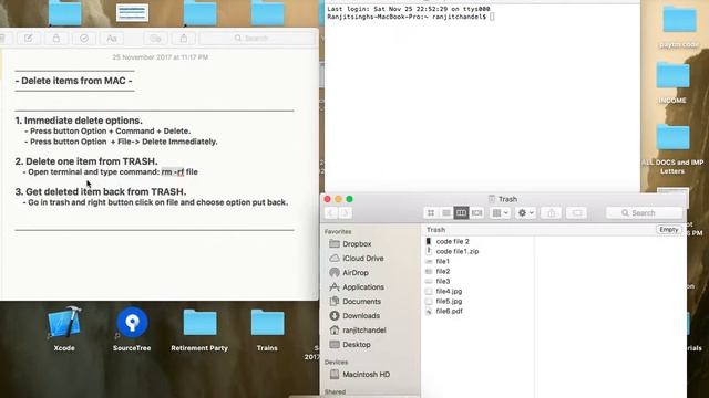 MAC OS - How to permanently and Immediate delete files on mac and shortcuts? смотреть онлайн
