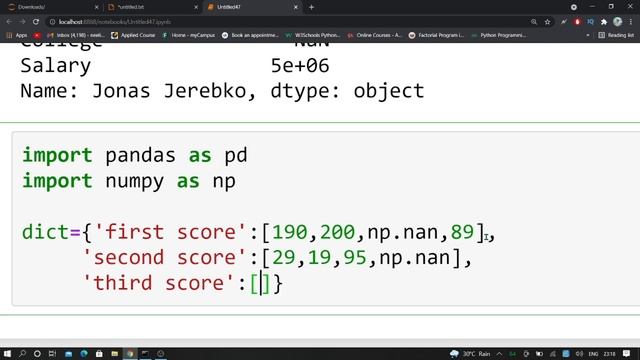 IDENTIFYING MISSING DATA IN PANDAS DATA SET смотреть онлайн