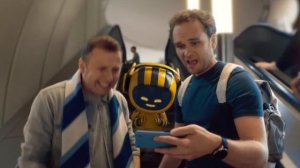 Реклама Билайн " Непрерывная связь Билайн на земле и под землёй! "