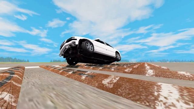 Audi S4 vs 100 Speed Bumps – BeamNG.Drive смотреть онлайн