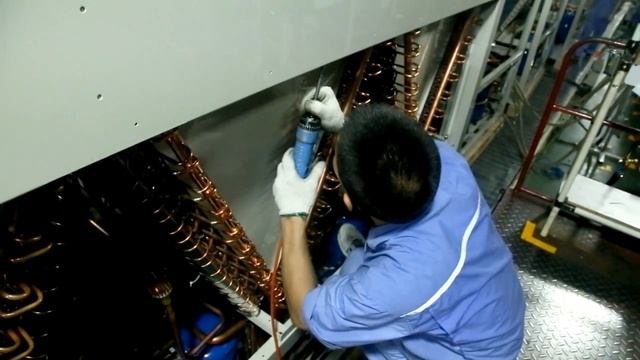 Производство чиллеров MDV серии Aqua Tempo Power смотреть онлайн