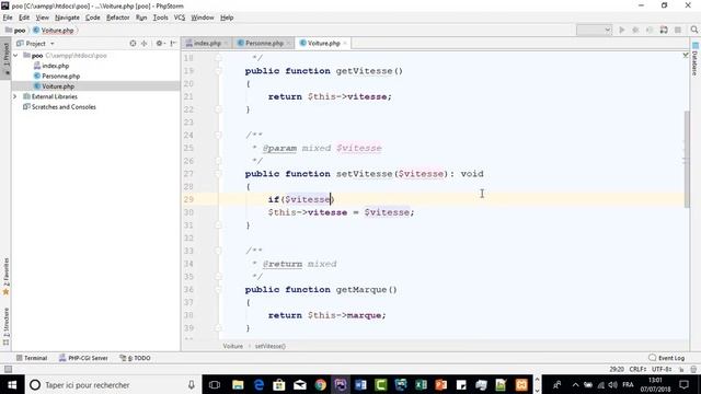 Cours 36 getters and setters смотреть онлайн