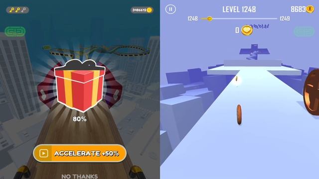 Going Balls Race 10 Vs Ball Run 2048, Sky Rolling Ball 3D,Coin Rush,Rolling Ball Sky Escape Gamepla смотреть онлайн