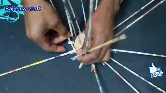 How to make news paper basket|DIY|newspaper craft|Raj easy craft смотреть онлайн