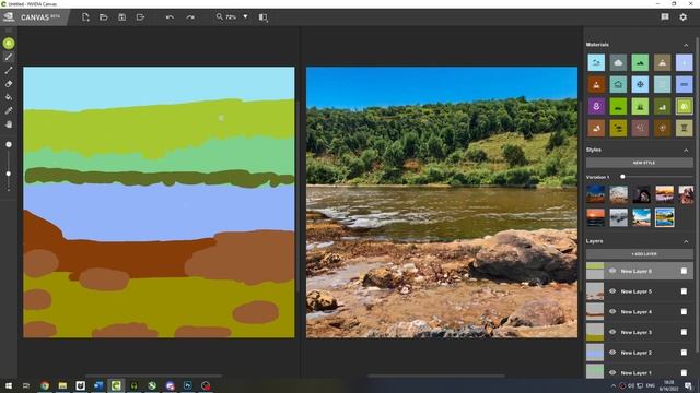 AI-Driven Art: NVidia Canvas - My First Landscape смотреть онлайн