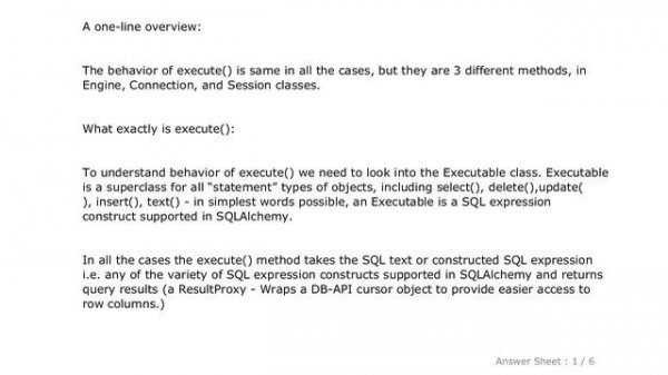 PYTHON : SQLAlchemy: engine, connection and session difference
