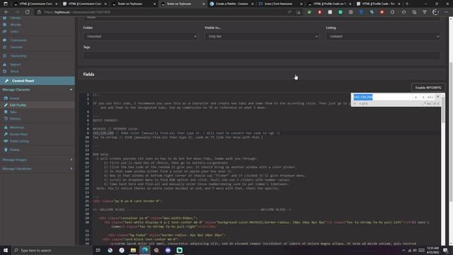 Toyhouse || Color code editing смотреть онлайн