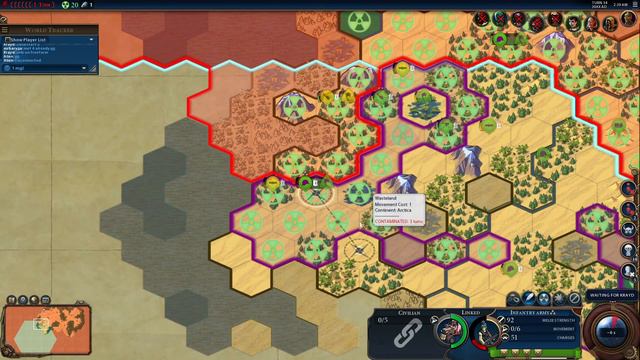 Mutants. Standard shuffle map. Civilization 6 Red Death смотреть онлайн