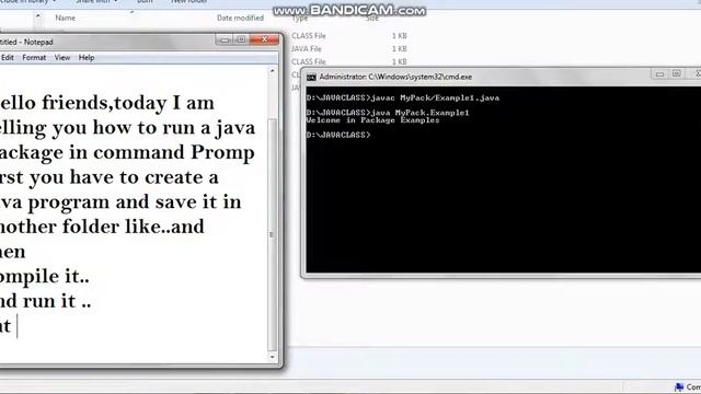 How to run a java package in cmd смотреть онлайн