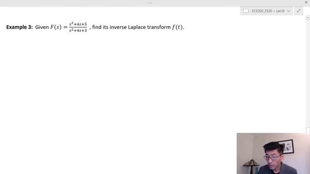 ECE202_Lec10_Part 2 Inverse Laplace Transform of Improper F(s) смотреть онлайн