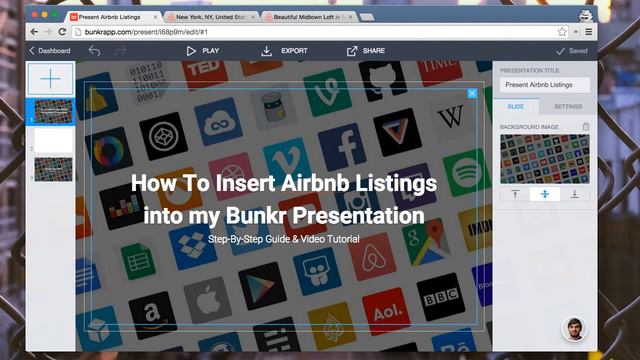 How To Insert Airbnb Listings in Bunkr Presentations смотреть онлайн
