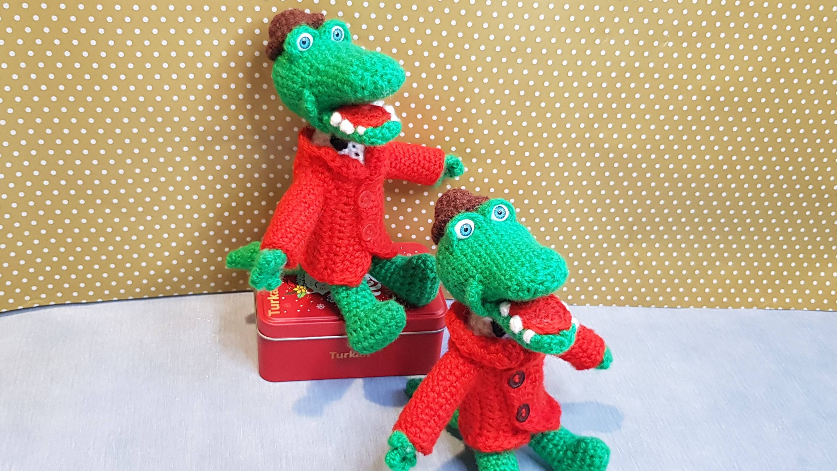 МК Крокодил, как в мультике Чебурашка и  крокодил Гена крючком