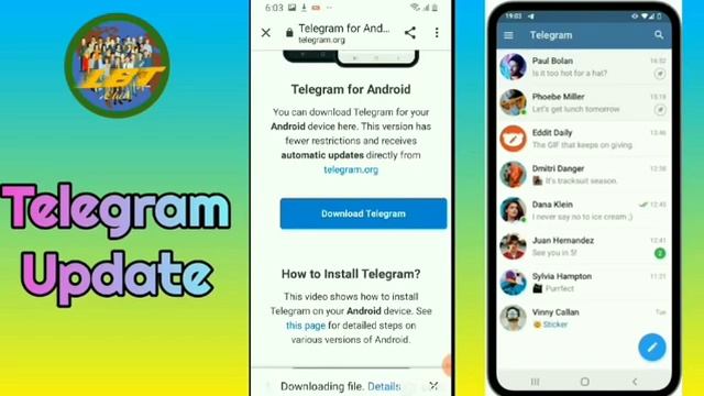 How to update Telegram #Latest version | របៀបUpdate Telegram new version смотреть онлайн