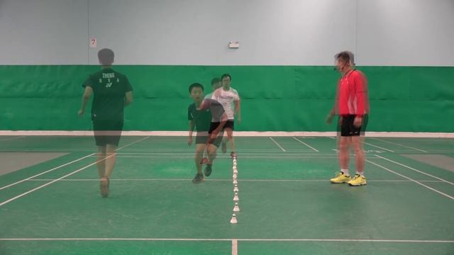 Badminton:12 month Doubles Course-Fitness Training-One Leg Side Jump смотреть онлайн