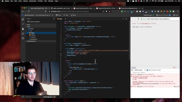 React Hooks: Beginners, Intermediate, and Advanced смотреть онлайн