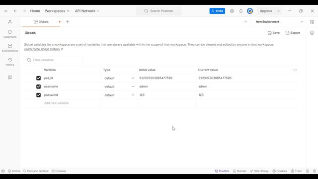 Postman для QA. Глобальные переменные.