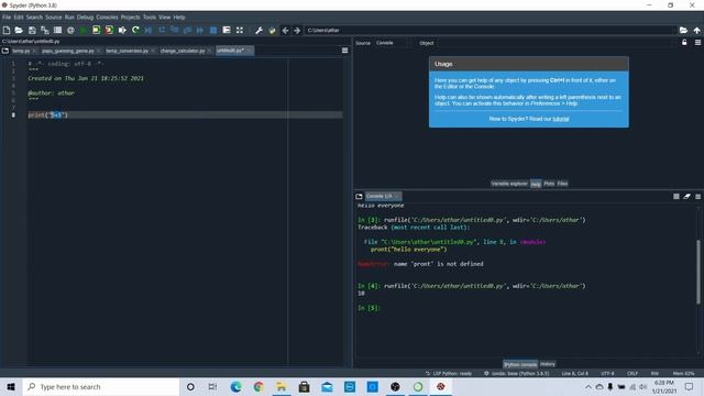 Coding In Python | How To Print & Do Math Operations смотреть онлайн
