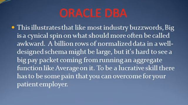 The Best Oracle DBA Online Training || Oracle DBA Classes смотреть онлайн