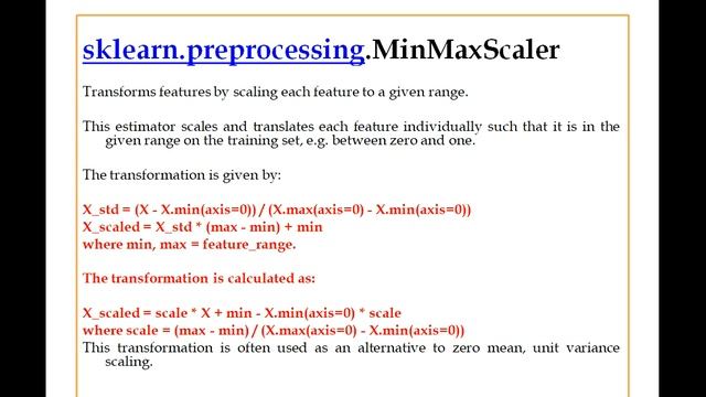#MinMaxScaler|#Python|#ML|Data Preprocessing in Machine Learning|Scaling смотреть онлайн