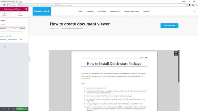 How to Use Document Viewer Widget by Element Pack in Elementor смотреть онлайн
