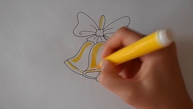 РИСУЕМ ПРОСТО ШКОЛЬНЫЙ КОЛОКОЛЬЧИК, ШКОЛЬНЫЙ ЗВОНОК/526/WE DRAW JUST A SCHOOL BELL смотреть онлайн