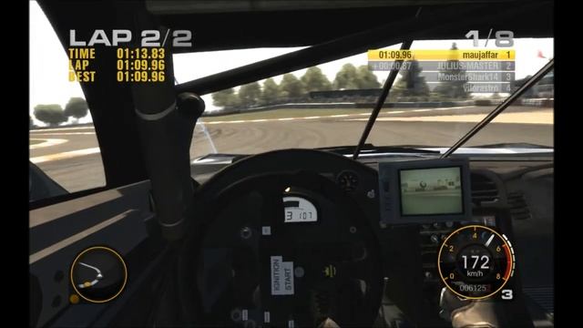 Race Driver GRID online gameplay - Chevrolet Corvette C5-R - maujaffar смотреть онлайн