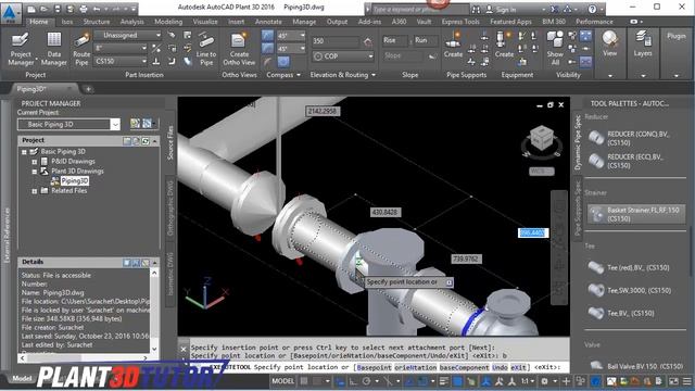 สอน พื้นฐาน Autocad plant 3D ตอนที่ 9 การควบคุมระยะวาล์ว และอุปกรณ์ในแนวท่อ เพื่อทำแบบ Iso gen смотреть онлайн