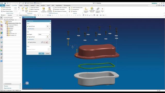 Siemens NX Exploded View Tutorial смотреть онлайн