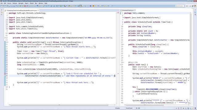 9 Scheduling Tasks For Fixed Delay Repeated Executions Using Normal Threads -- Executor Framework смотреть онлайн