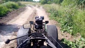 На свалку за дровами. Едем на мотоблоке. Жизнь в деревне.