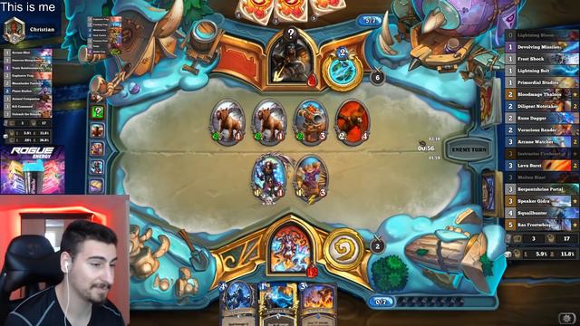 Broken Shaman Combo | Spell Damage Face Ras Frostwhisper Deck | Scholomance Academy | Hearthstone смотреть онлайн