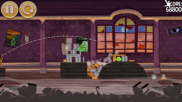 Game Over: Angry Birds Seasons (PC) (Haunted Hogs variant) смотреть онлайн