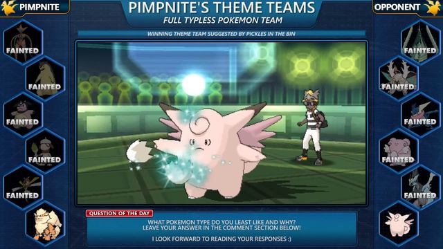 FULL TYPELESS POKEMON TEAM! (INVINCIBLE ??? TYPE) смотреть онлайн