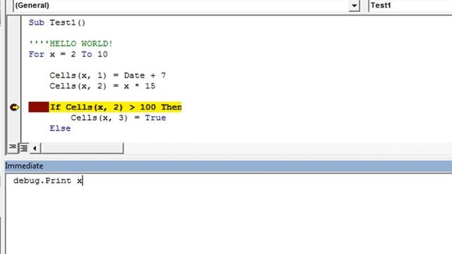 Excel VBA Basics #6 - Fun with the Immediate Window смотреть онлайн