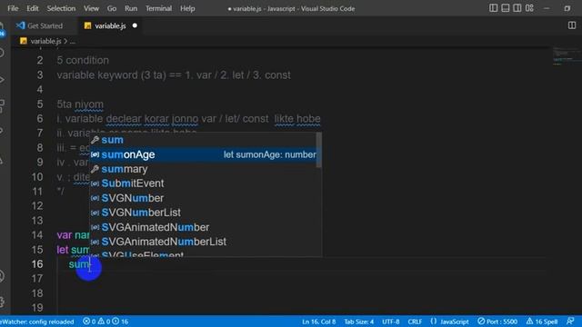 Javascript Variables (Var, let, Const) смотреть онлайн