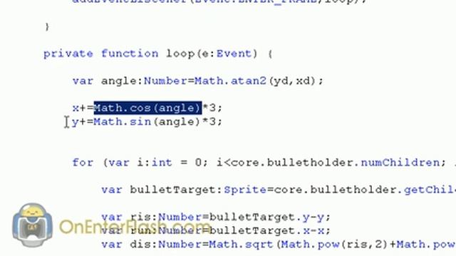Adobe flash cs4 Game tutorial: Enemy AI смотреть онлайн