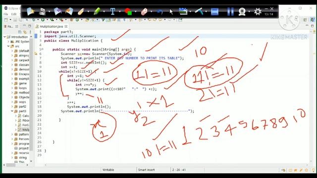 Nested while loop in java with suitable example in Hindi language #stopcoding @StopCoding смотреть онлайн