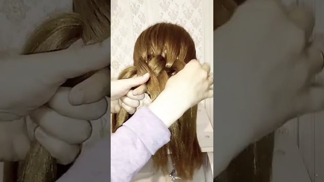??Лёгкая и красивая #причёска?Прическа за 5 минут ? Прическа в школу?Прическа на свадьбу? смотреть онлайн