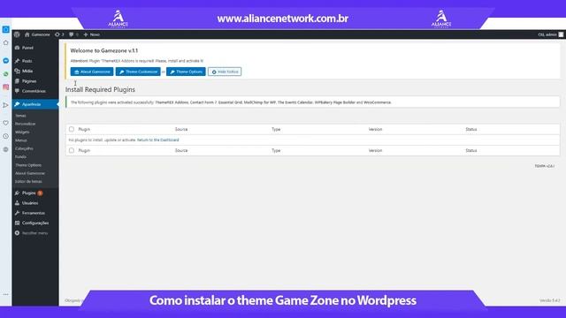 Como Instalar Theme Game Zone no Wordpress (Envato Theme) смотреть онлайн