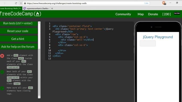 Create Bootstrap Wells- freeCodeCamp Responsive Design with Bootstrap lesson #23 смотреть онлайн
