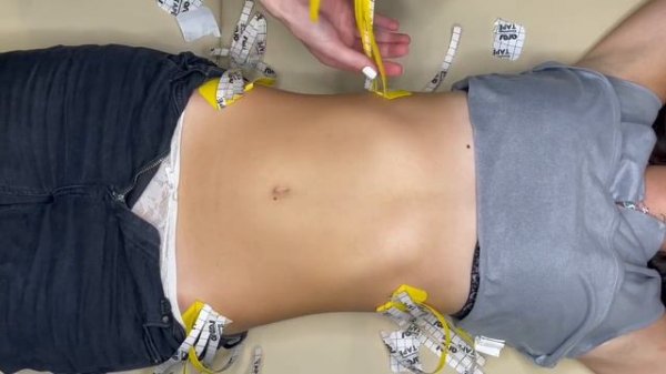 Урок по Тейпированию живота лимфодренаж похудение.Лифтинг.Тейпы на живот