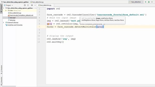 OpenCV Python Tutorial For Beginners 35 - Face Detection using Haar Cascade Classifiers смотреть онлайн