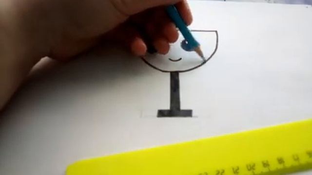 как нарисовать милый стакан Воды просто,Рисунки для начинающих .? смотреть онлайн