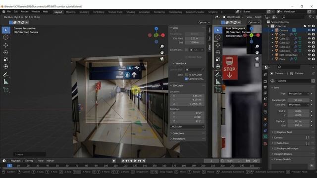 Camera Projection - MRT Scene - Blender Tutorial смотреть онлайн