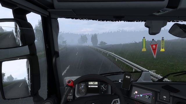 [ETS2 1.47] Renault T-Range Evolution, from Metz (F) to Mannheim (D). Realistic Driving. смотреть онлайн