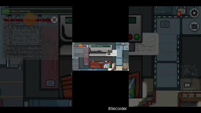 swiping card has became a piece of cake || among us game play смотреть онлайн