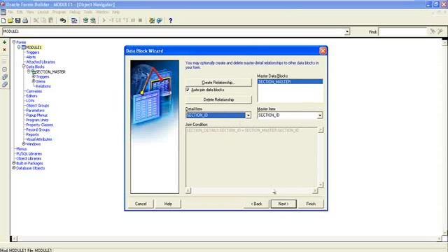 How to create Master Detail Forms Oracle 10g IDS. смотреть онлайн