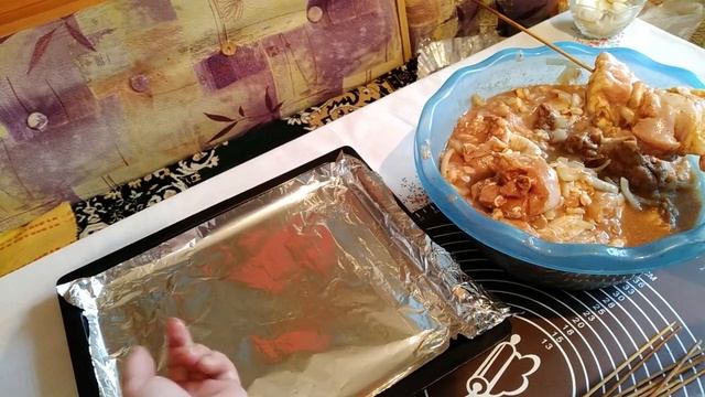 ШАШЛЫК В ДУХОВКЕ .КАК ПРИГОТОВИТЬ ШАШЛЫК ИЗ КУРИЦЫ смотреть онлайн